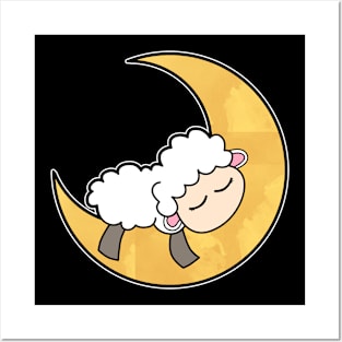 Sleep Sheep Dream Moon Posters and Art